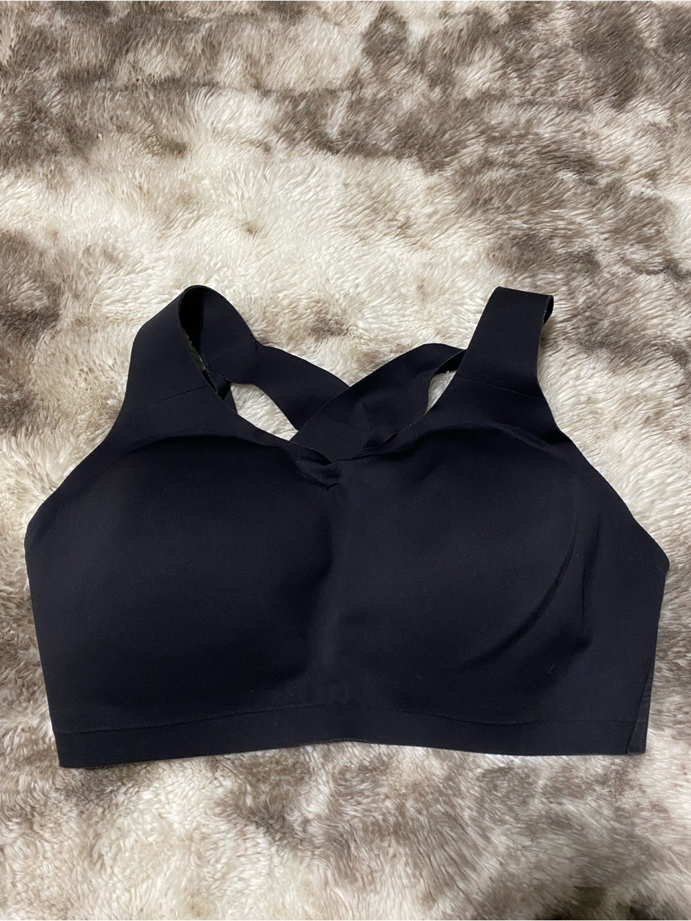 lululemon athletica Black Sports Bra with Cross-Back Straps